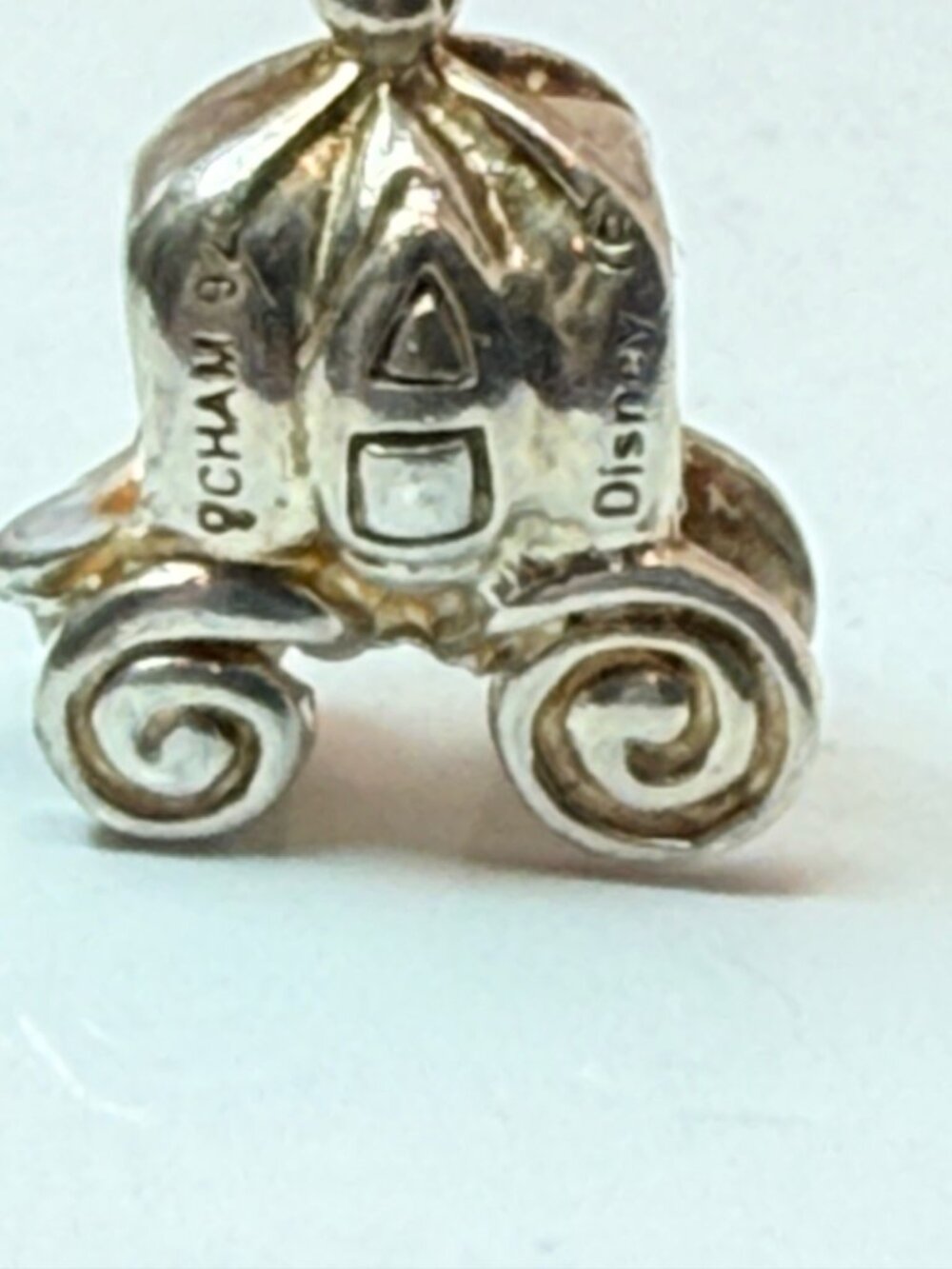 Retired Disney Chamilia Cinderella Carriage Sterling Silver Charm